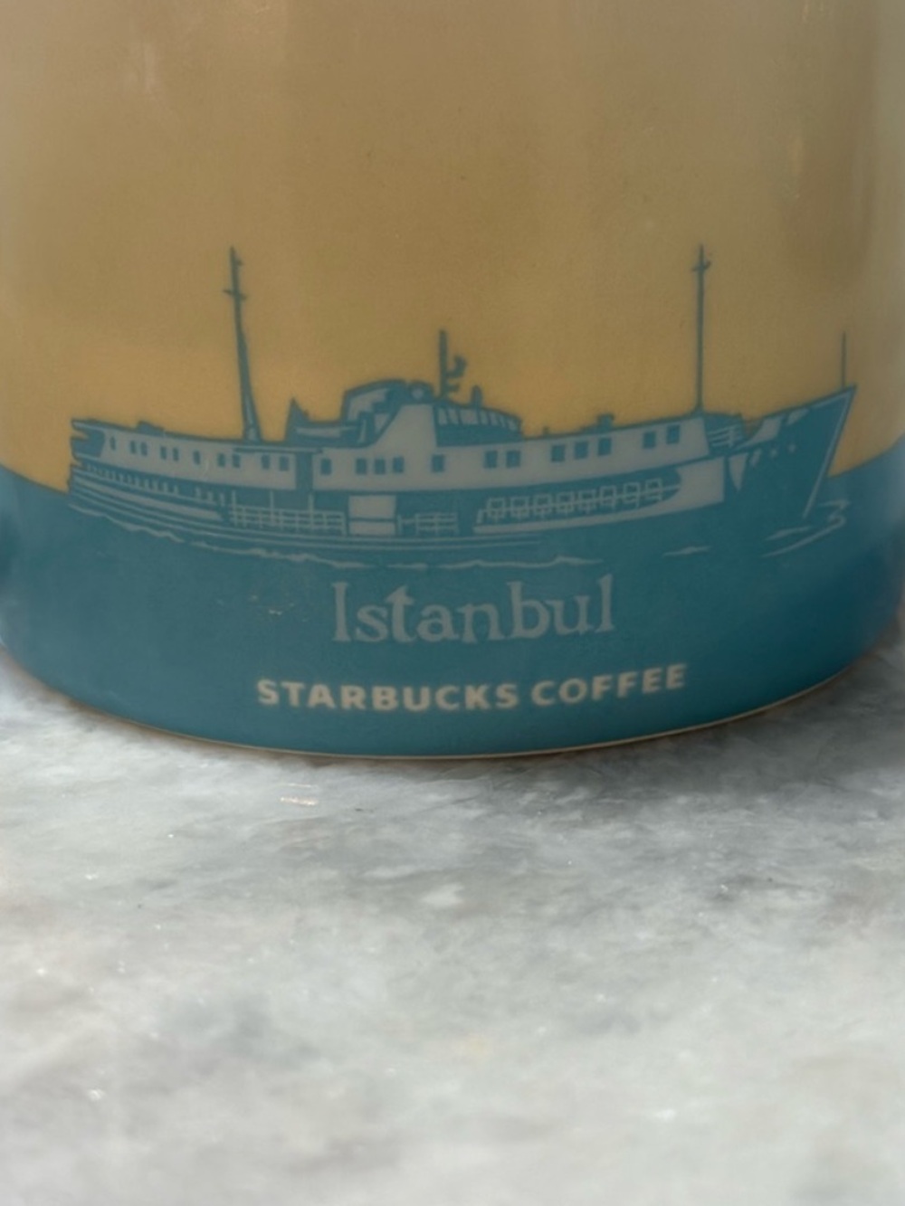 Starbucks Istanbul Global Icon 16 oz ceramic mug featuring  Bosphorus Bridge - Picture 6 of 8